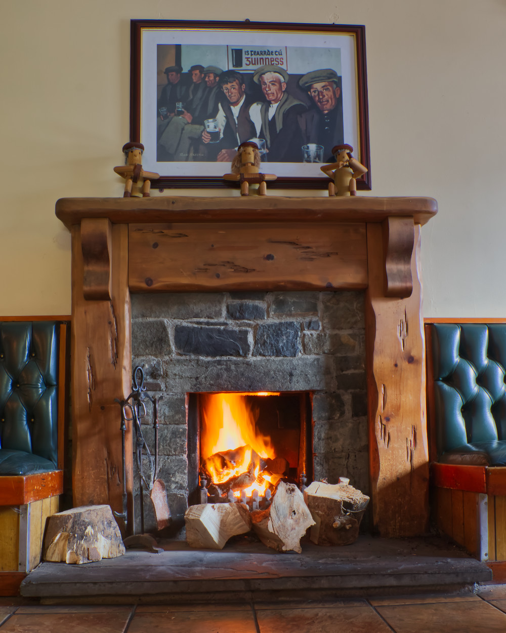 Fireplace in Keane's
